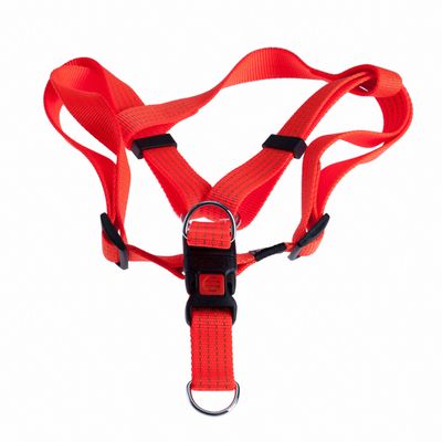 Harnais pour chien Karlie néon-orange, à réflecteur- taille 3 : tour de poitrail 60 - 90 cm