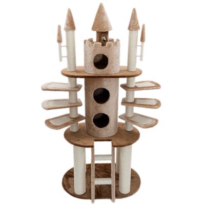 Kratzbaum Maerchenschloss - beige / braun (2 Pakete*)