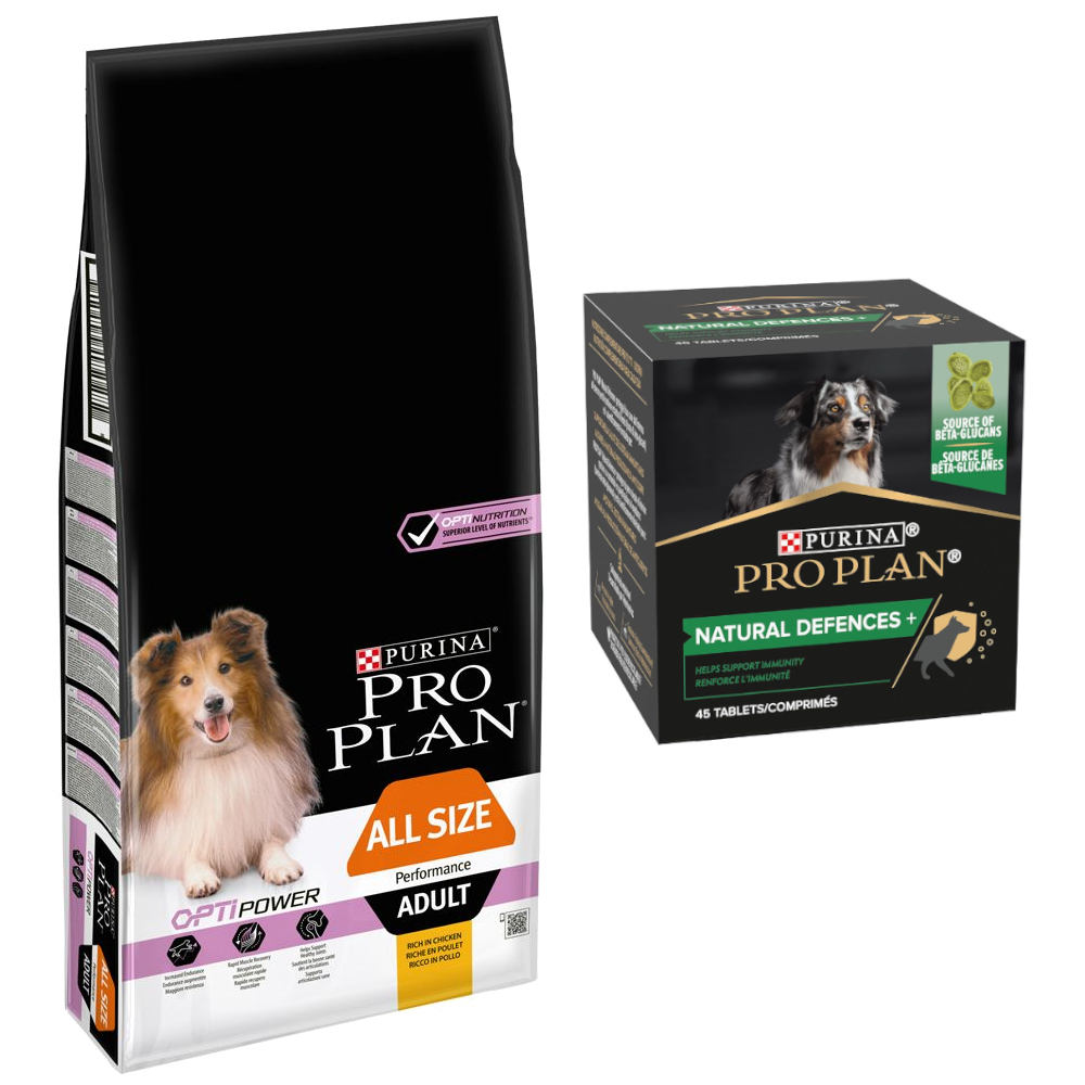 Pro Plan 14 kg pienso para perros + Suplemento alimenticio ¡gratis! - All Size Adult OptiPower pollo
Pro Plan 14 kg pienso para perros + Suplemento alimenticio ¡gratis! - All Size Adult OptiPower pollo