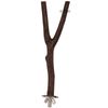 Perchoir en forme de Y en bois naturel - L 35 cm