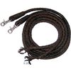 R�nes western en cuir tress� - 220 cm