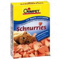  Gimpet Schnurries met taurine + zalm - - 220 stuks in vouwbare zak 