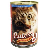  Catessy hapjes in saus 400 g: zalm en forel - - 12 x 400 g 