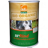  Defu Bio 55% Puur Sensitiv 6 x 400 g - - Lam met appel & pastinaken 