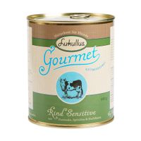  Lukullus Gourmet Sensitive rund - zonder granen - - 6 x 200 g 