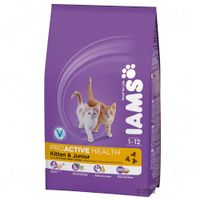 Iams Kitten & Junior Rijk aan Kip Kattenvoer - - 2,55 kg