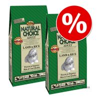 Sparpaket: 2 x Gro�gebinde Nutro Choice - - Adult Lamm & Reis Mini (3 x 2 kg)