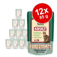 James Wellbeloved Adult Zakjes Kattenvoer 12 x 85 g - - Lam