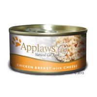 Applaws Kattenvoer 6 x 70 g - - Kippenborst met eend