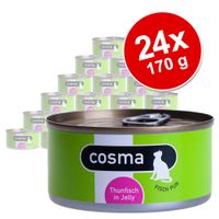 Voordeelpakket Cosma Original in gelei Kattenvoer 24 x 170 g - - Zalm