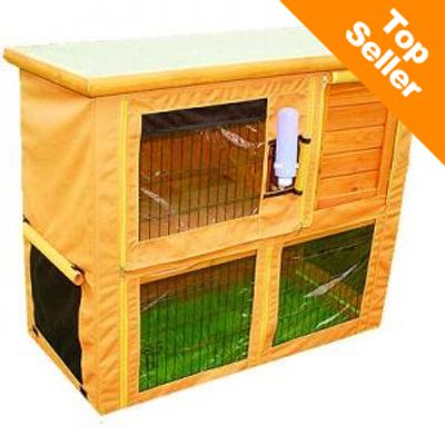 Housse pour clapier à lapin Outback Compact + enclos- pour clapier Outback Compact II + enclos