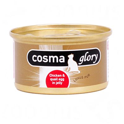 Cosma Glory in Jelly 6 x 85 g -  Huehnchen mit Wachtelei