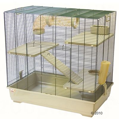 Tom Rat Cage incl. Accessories - Beige base