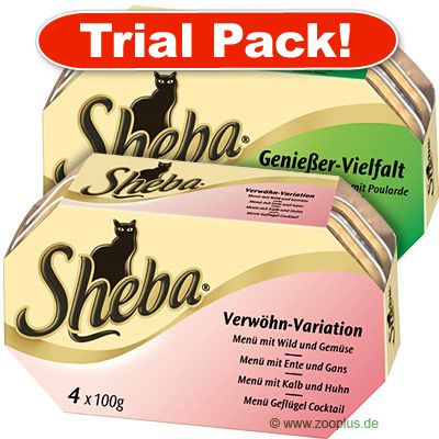 Sheba Trial Pack 4 x 100 g - Gourmet variety