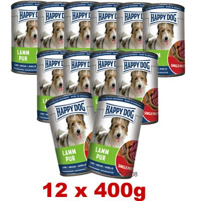 Happy Dog Single Protein Saver Pack 12 x 400 g pure lamb Happy Dog Single Protein Saver Pack 12 x 400 g pure lamb