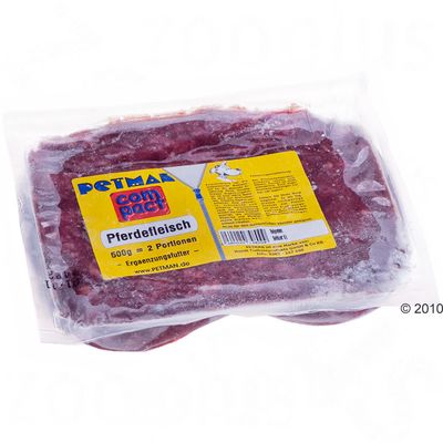 Petman Compact Frostfutter Pferdefleisch – 11 x 500 g