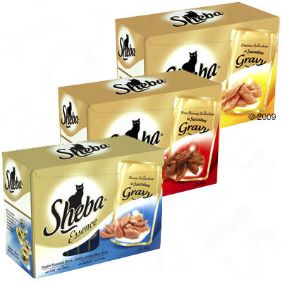 Sheba Pouch Multipack 12 x 85 g - - Cuisine Selection Vlees Vis