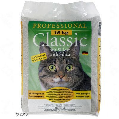 Professional Classic Cat Litter with Odour Neutraliser - 15 kg