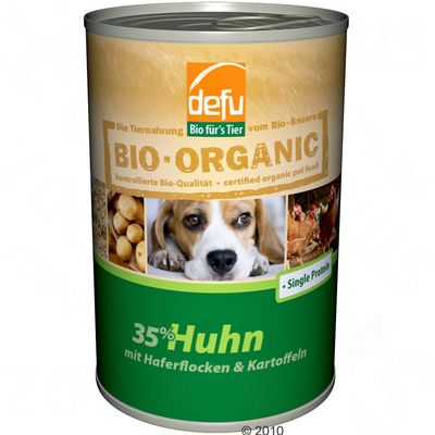Defu Organic 35% Pure 6 x 400 g - Beef with Oats & Carrots