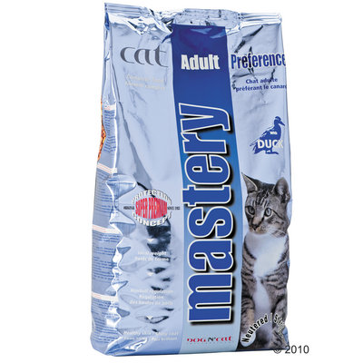 Croquettes pour chat Mastery Cat Adult Preference, canard- 3 x 3 kg