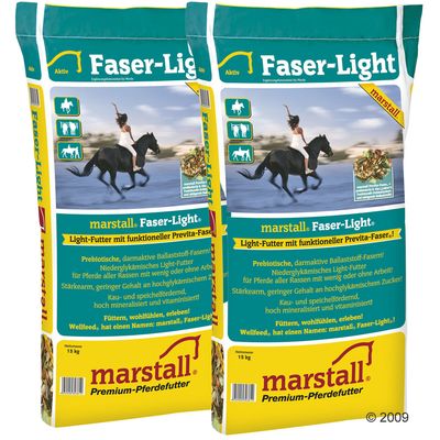 Marstall Faser Light Pferdefutter - Doppelpack 2 x 15 kg