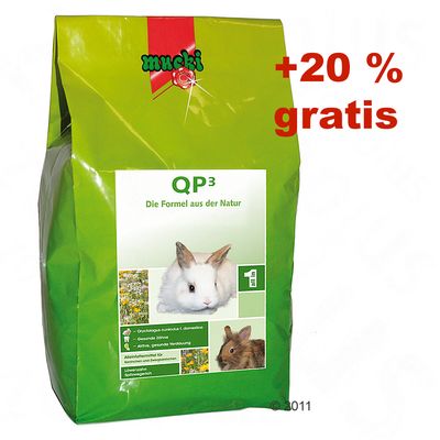 QP3 Kaninchenfutter 3,5 kg + 20 % gratis! - 4,2 kg