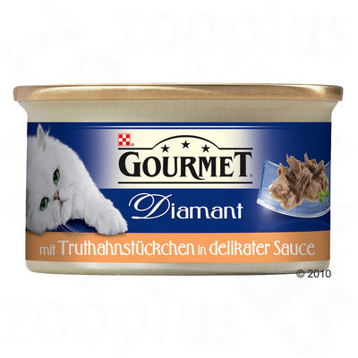 Bouchées pour chat Gourmet Diamant 6 x 85 g- mini-filet de b