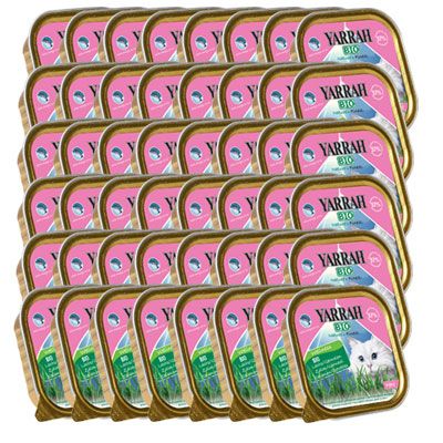 48 x 100 g Yarrah Bio im Sparpaket – Huhn & Truthahn mit Aloe Vera – Wellness Pâté
