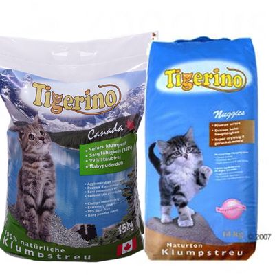 Gemischtes Probierangebot Tigerino Klumpstreu - 14 kg Tigerino Nuggies und 15 kg Tigerino Canada