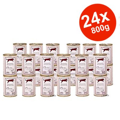 Herrmanns Organic Menu 24 x 800 g Savings Pack - Beef with Buckwheat & Fruit (gl