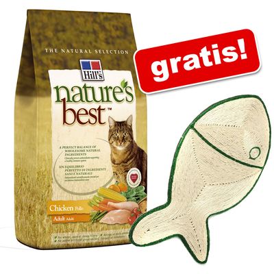 2 kg Hill´s Nature´s Best Feline + Kratzmatte Fisch gratis! - Adult Thunfisch