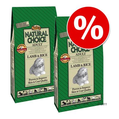 Sparpaket: 2 x Gro&szlig;gebinde Nutro Choice - - Adult Large Breed Lamm & Reis (2 x 12 kg) Preisvergleich