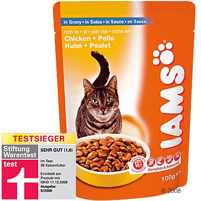 Iams Adult 6 x 100 g - Lachs in Sosse