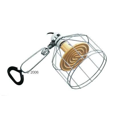 Hagen Exo Terra Porzellan-Klemmlampe Wire Light - Durchmesser 14,5 cm; Laenge 22 cm