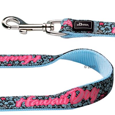 Hunter verstellbare Fuehrleine Krazy Hawaii Dog - 200 cm lang, 20 mm breit