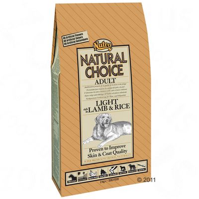 Nutro Choice Adult Light Lamm & Reis Hundefutter - Sparpaket 2 x 10 kg