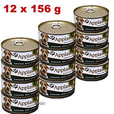Sparpaket Applaws Hundefutter 12 x 156 g - Huhn, Schinken & Gemuese