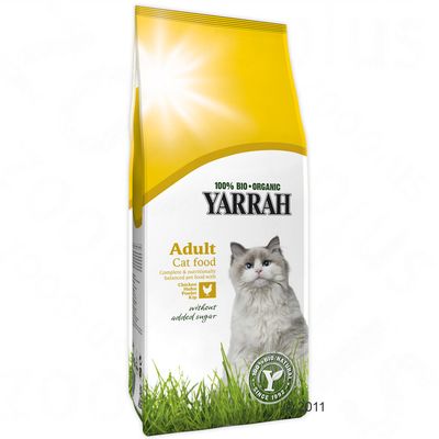 Croquettes bio pour chat Yarrah, poulet- 10 kg
