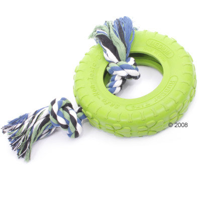 Pneu pour chien en caoutchouc avec corde Rubber Tire- 1 jouet