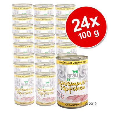 Lot économique Grau menu gourmand 24 x 400 g- dinde et riz complet