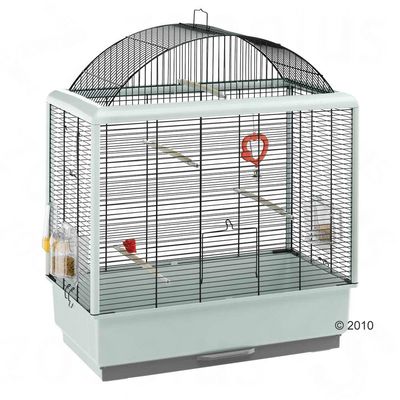 Ferplast Bird Cage Palladio 04 - Base White Bars Black