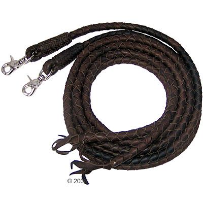 Westernzuegel - dunkelbraun 220 cm