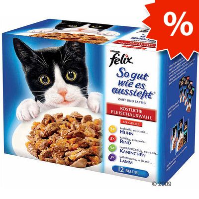 Felix &acute;As good as it looks&acute; in Jelly Savings Pack 24 x 100 g - Tasty Fish Variet
