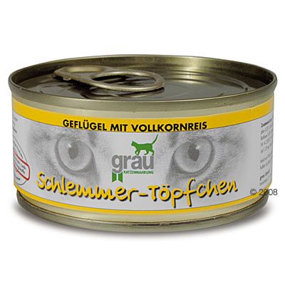 Grau Schlemmertoepfchen 6 x 100 g - Gefluegel mit Vollkornreis