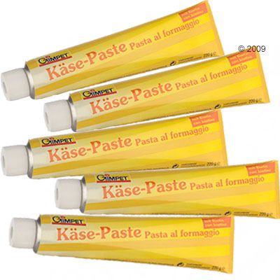 Gimpet Bulk Buy Cheese Paste with Biotin - 5 x 50 g