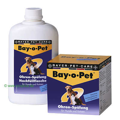 Nettoyant auriculaire pour chien et chat Bay-o-Pet- recharge 250 ml, sans applicateur