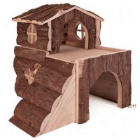 Bjork Blockhaus für Nager für Meerschweinchen, 29 x 20 x 30 cm