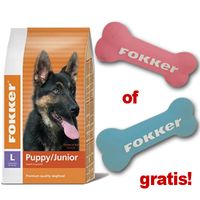 Fokker Puppy/Junior Large Puppy Pakket - - 15 kg + blauw bot 