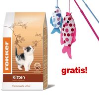  Fokker Kittenpakket - - 3 kg + speelhengel blauw 