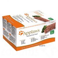 Applaws Cat Paté Multipack Kattenvoer 7 x 100g - - 3 x Rund, 2 x Kalkoen, 2 x Zeevis